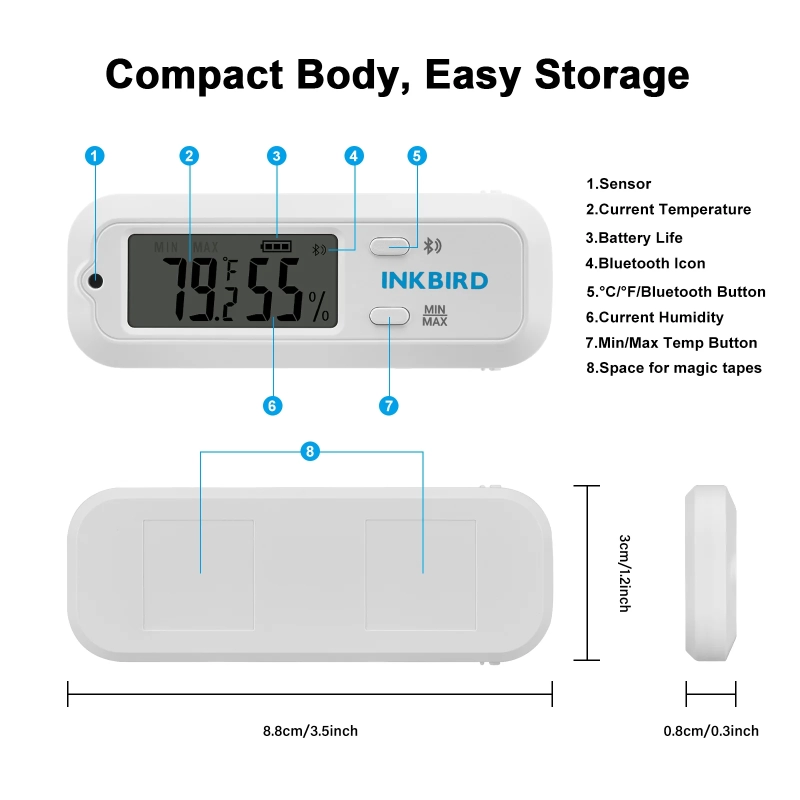 Datalogger Temperatura y Humedad Bluetooth