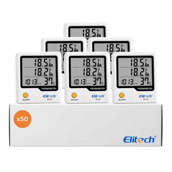 Termohigrómetro Digital Interior/Exterior (Lote 50 Piezas)