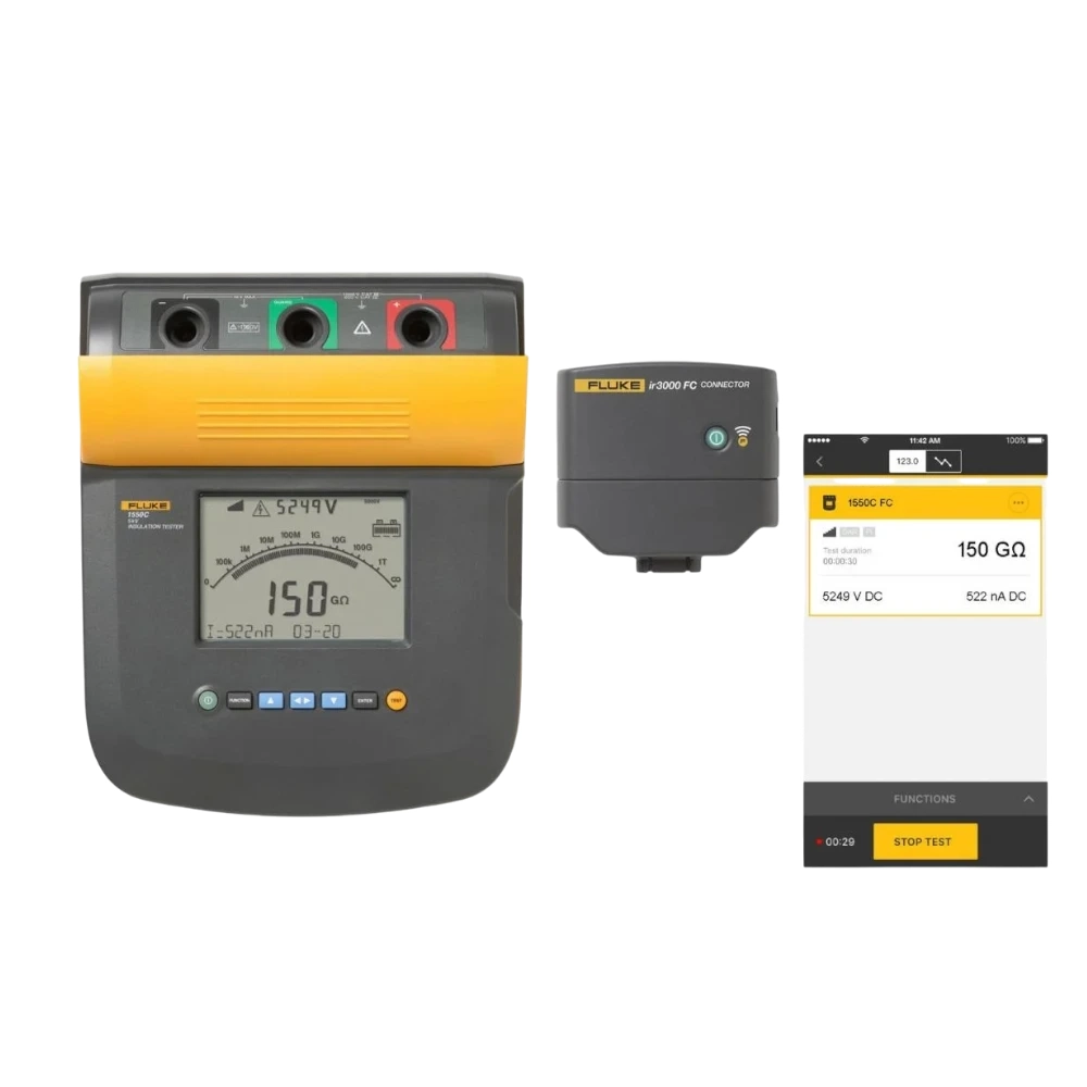 Medidor de aislamiento Fluke 1555 FC 10 kV