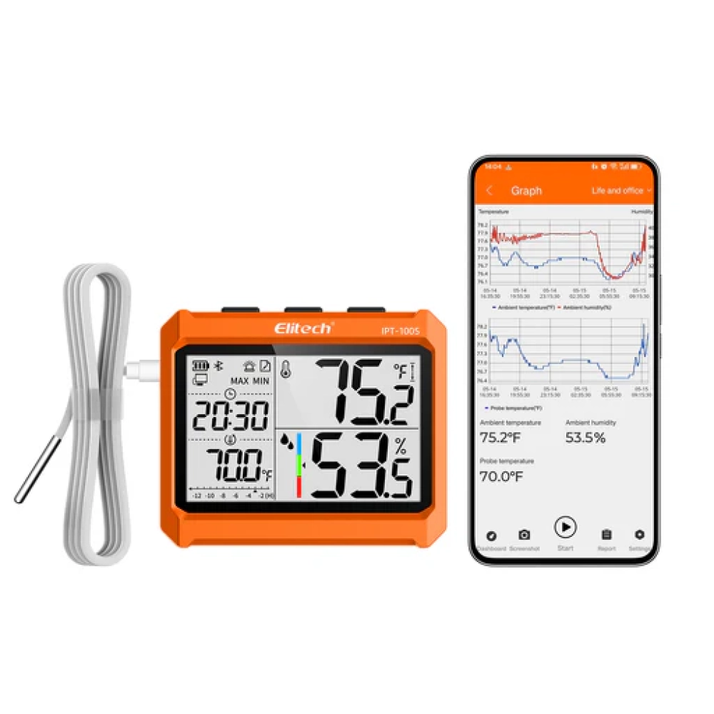 Datalogger de Temperatura y Humedad Bluetooth