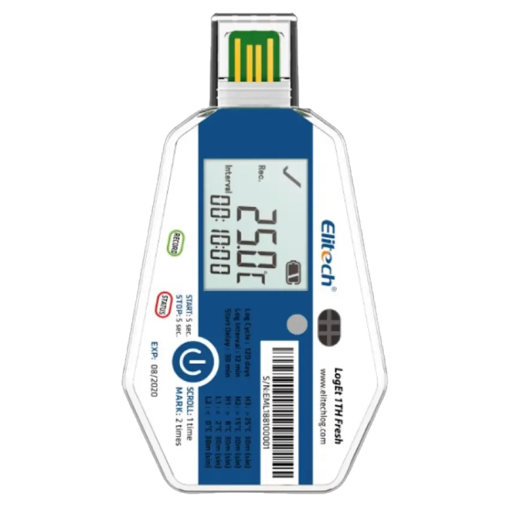 Datalogger de Temperatura y Humedad Desechable