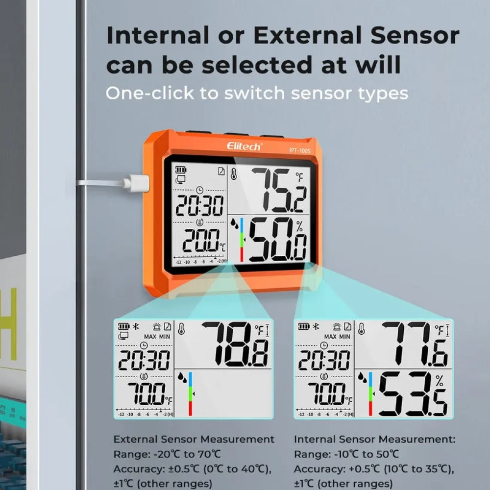 Datalogger de Temperatura y Humedad Bluetooth