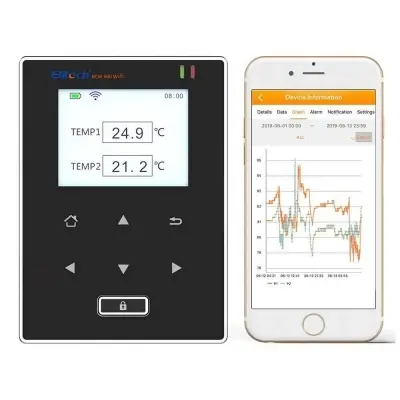 Datalogger de Temperatura Wifi Dual