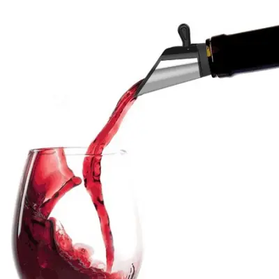 Vertedor De Vino Con Tapon De Acero Inox. Rabbit